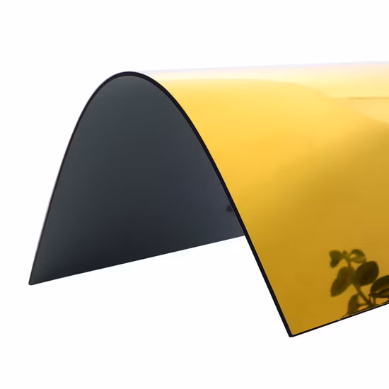 Prata Ouro Espelho Dourado Painel de Sinalização ACP para Frente de Loja