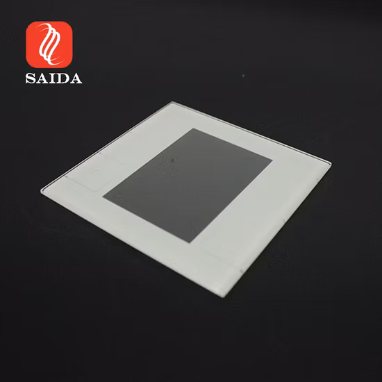 Interruptor de luz de toque doméstico inteligente quadro de soquete de parede 2 mm 3 mm painel de vidro temperado temperado com tinta preta impressão serigráfica personalizada janela IR