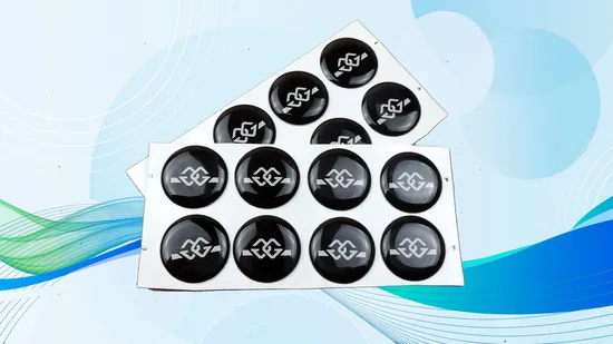 Impressão de adesivo epóxi para cúpula