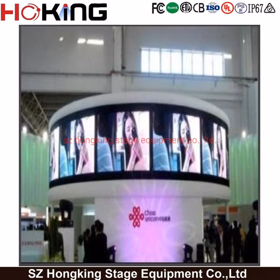 Gabinete de manutenção frontal de design criativo P2.5/P1.8 Módulo flexível macio Painel de vídeo LED interno para publicidade